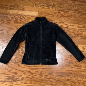 Marmot, Women's, Fluffy Black Full Zip Jacket, Size Medium